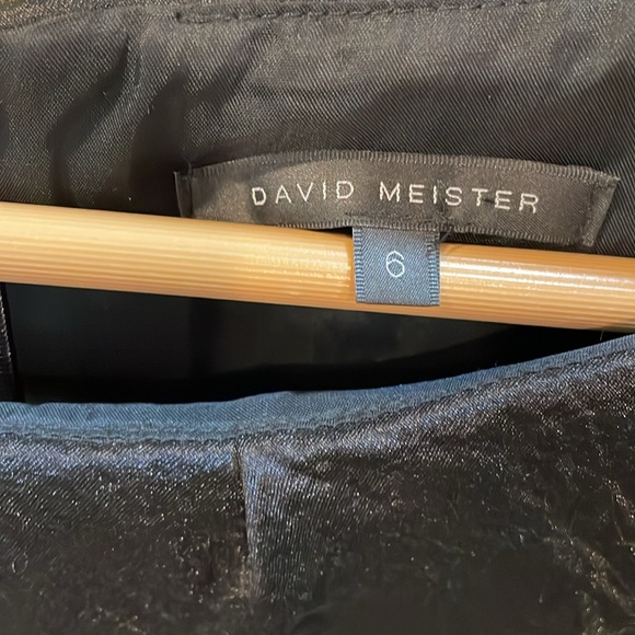 DAVID MEISTER COCKTAIL BLACK TIE DRESS SIZE 6 - Picture 10 of 12